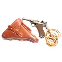 Etui cuir P08  marqué DWM 1917 repro