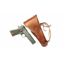 Etui cuir marron Colt 45 USMC Etui cuir marron Colt 45 USMC