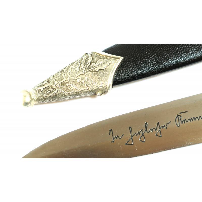  Waffen SS honor dagger Himmler signed repro