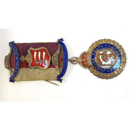 Médaille Justice Truth Philanthropy lodge 49 Ref bo4