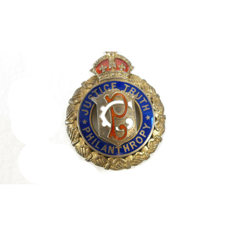 Médaille Justice Truth Philanthropy lodge 49 Ref bo4