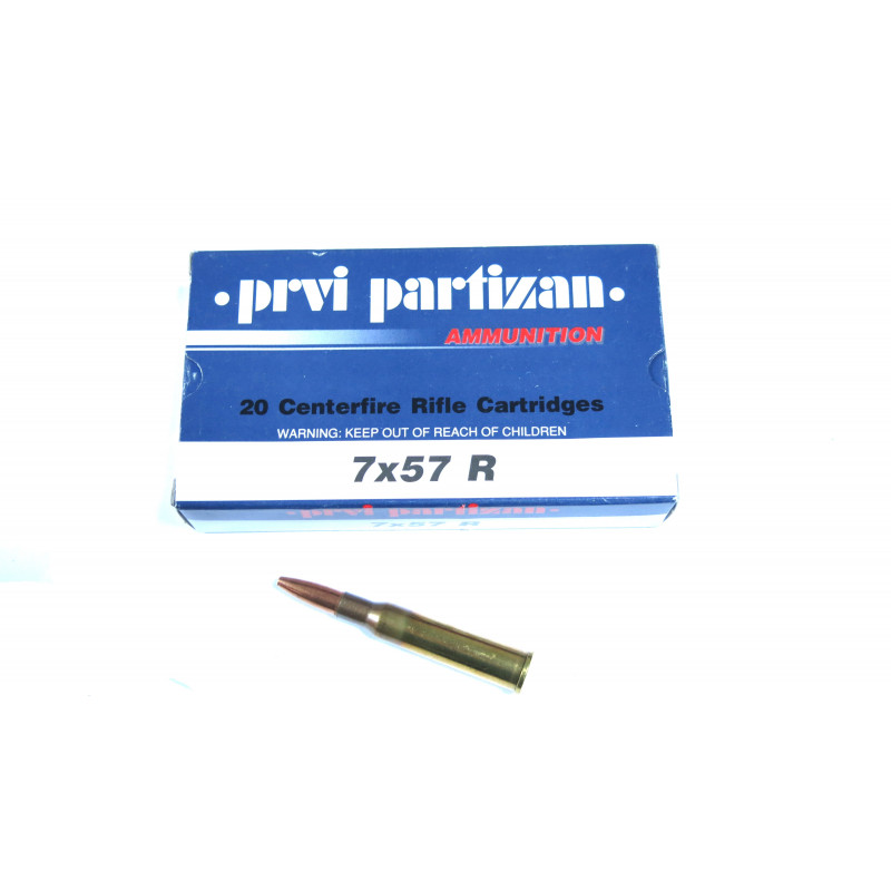 Boite de 20 cartouches Partizan calibre 7 x 57 R