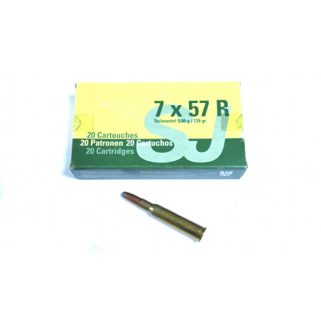 Boite de 20 cartouches calibre 7 x 57 R SJ 