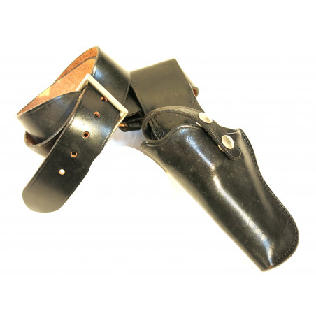 Etui cuir Bucheimer revolver 3 pouces avec ceinturon Ref Buc 02