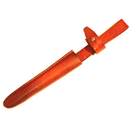 Poignard de tranchée Poilu 14/18 lame plate avec fourreau cuir