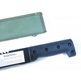 Machette avec étui toile double lame scie et lisse