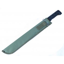 Machette avec étui toile double lame scie et lisse