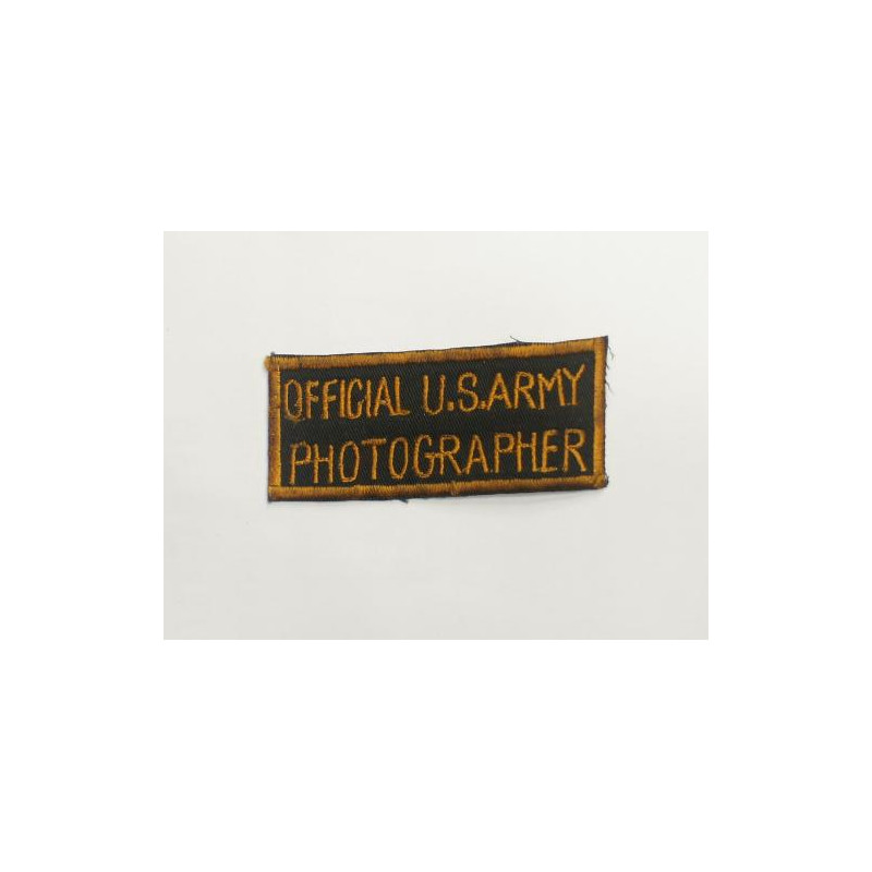 Patch OFFICIAL US ARMY PHOTOGRAPHER