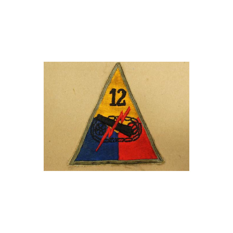 patch US 12th Armored ww2