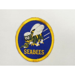 Patch US Air Force SEABEES bordure jaune