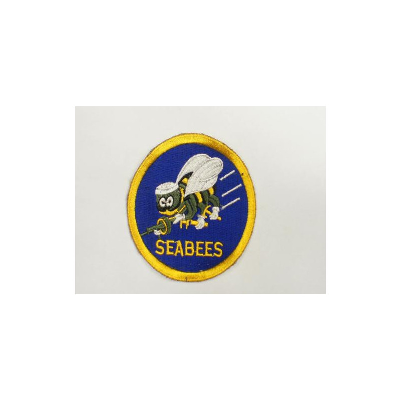 Patch US Air Force SEABEES bordure jaune