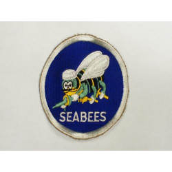 Patch US Air Force SEABEES bordure blanche