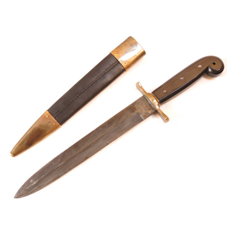 Poignard type US 1849 poignée bakélite noire