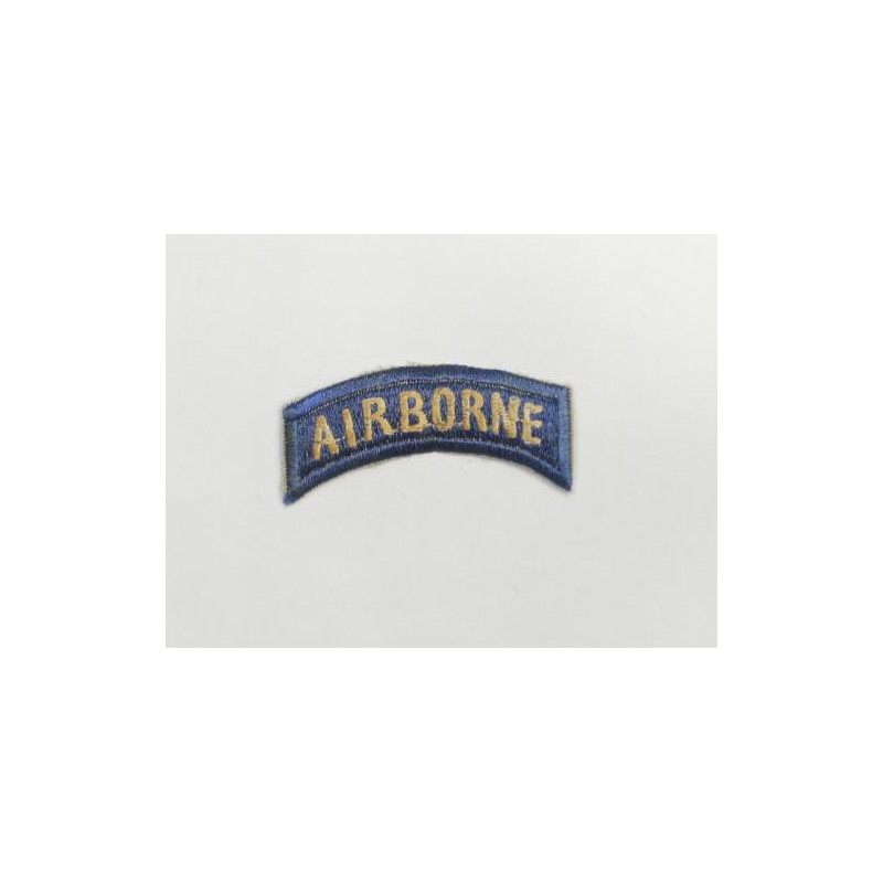 Tab AIRBORNE blanc fond bleu