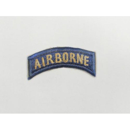 Tab AIRBORNE blanc fond bleu