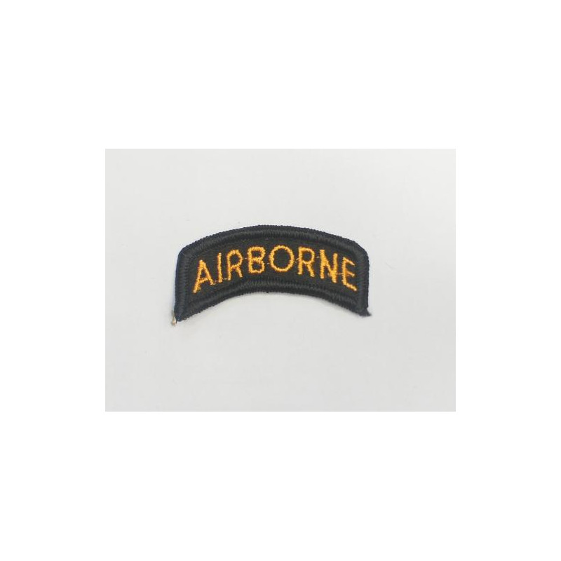 Tab AIRBORNE jaune fond noir