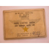 Carte brevet parachutiste ARVN 1968 Ref CA30 bo doc