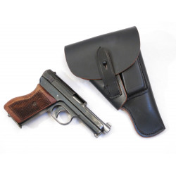 Etui cuir PA Mauser 1934 couleur noir dvr 42 ref Mil 55 