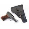 Etui cuir PA Mauser 1934 couleur noir dvr 42 ref Mil 55 