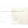 Feuille originale US 1944 tribunal militaire accusation case record