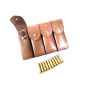 Etui cuir pour 4 lames chargeur C96 Mauser