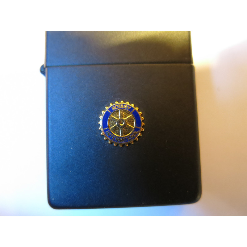 Briquet Zippo original insigne  ROTARY Int black ref 108