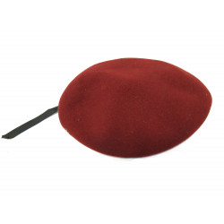 Beret rouge Francais avec insigne Ref co 45 