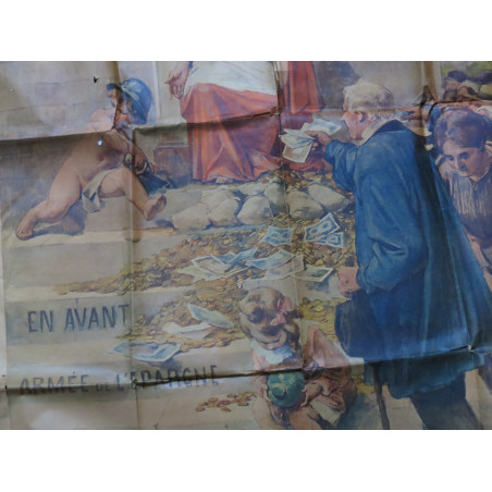 Affiche originale 2° emprunt de la defense Nationale  1916