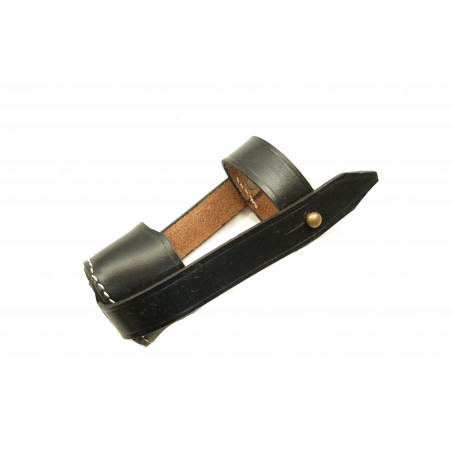 Fond cuir etui crosse P08 Luger artillerie couleur noire 