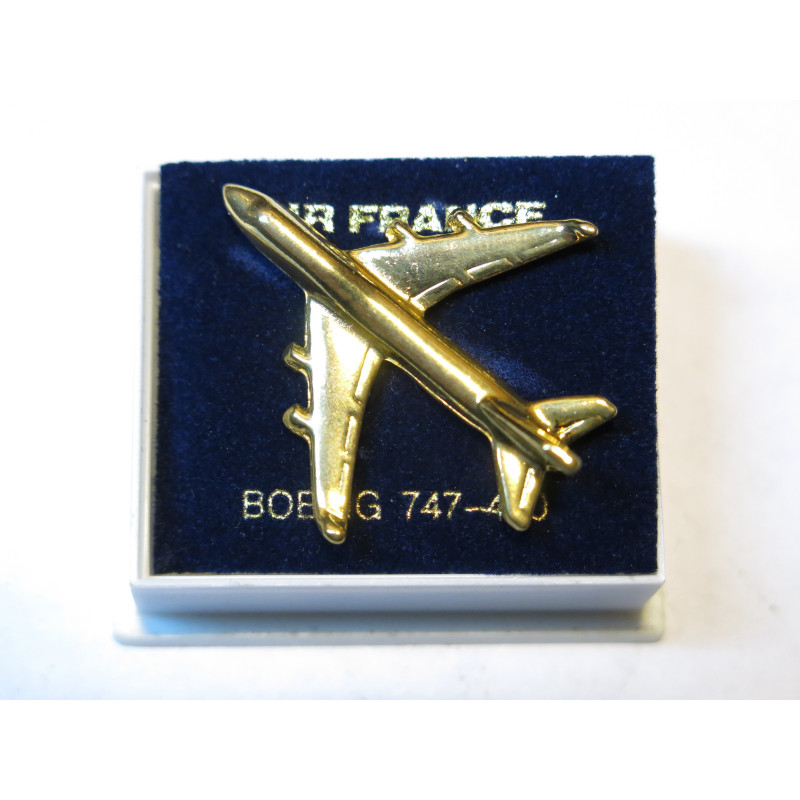 Pin's Boeing 747/400 Air France doré 