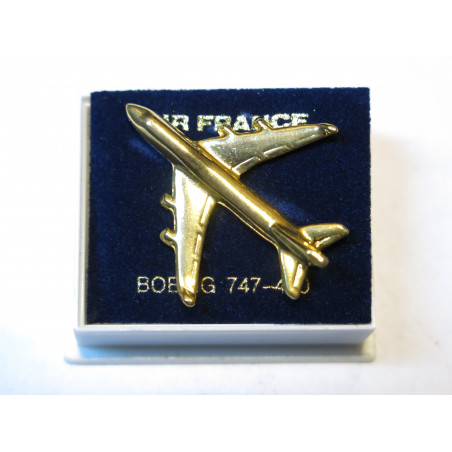 Pin's Boeing 747/400 Air France doré 