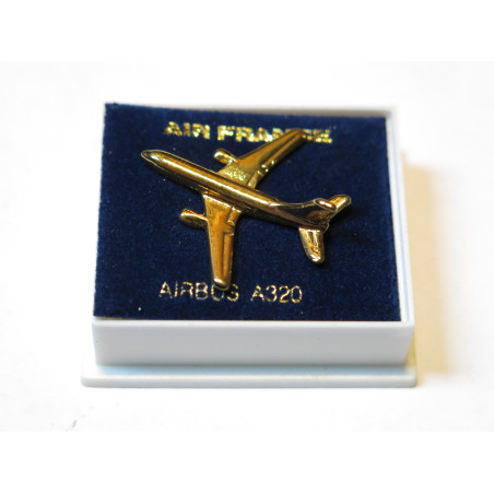 Pin's avion Airbus A 320  Air France doré ref bo 45