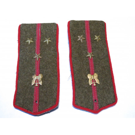 Paire epaulettes Russe senior lieutenant Ref ep1 