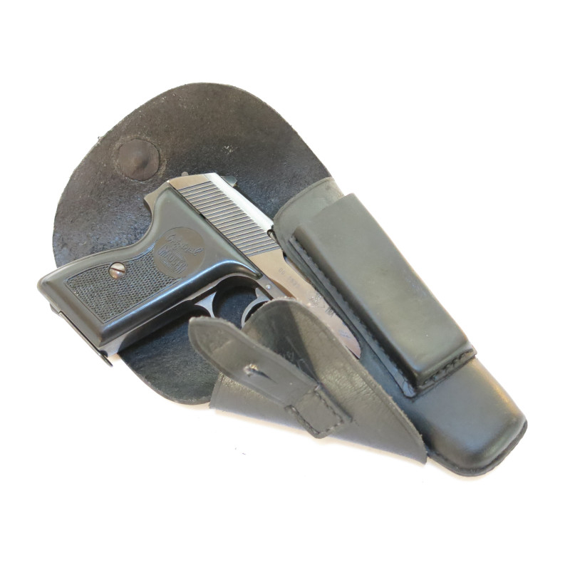 Etui cuir noir pour PA HSC Mauser Etui cuir noir pour PA HSC Mauser