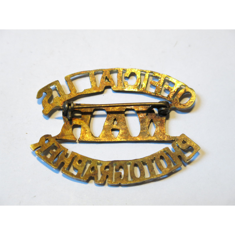 Insigne métal US Official War Photographer 1944