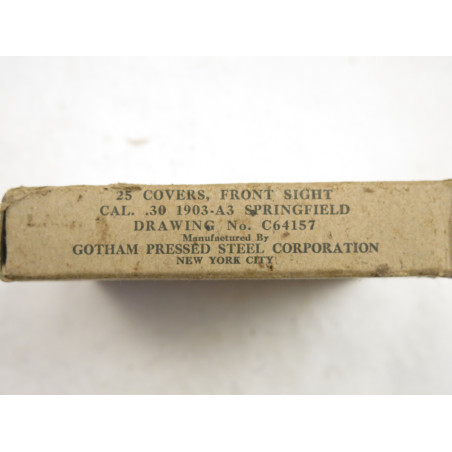 Boite vide ORIGINALE  pour 25 protege guidon Sprinfield 1903   39/45