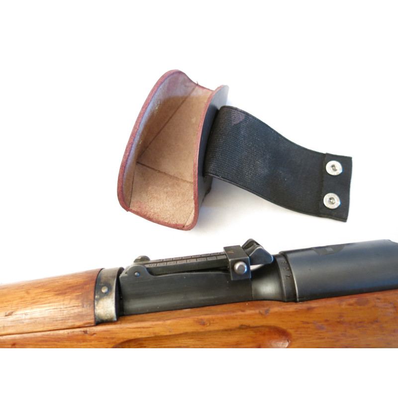 Protège hausse en cuir fusil Schmidt Rubin K31