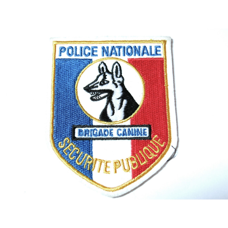 Ecusson tissu Police brigade canine ref ba88 