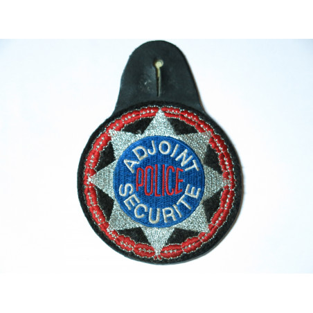 Ecusson tissu Police adjoint securité ref ba88 