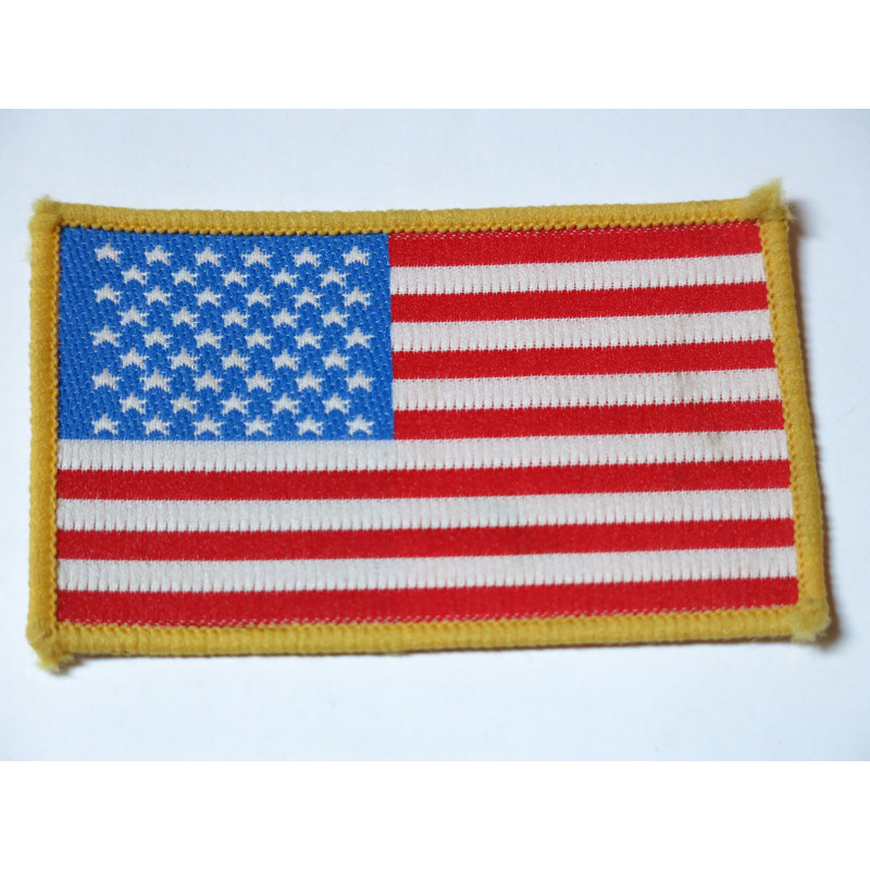 Ecusson tissu US drapeau couleur 8 x 5 cm ref ba 88 