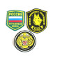 Lot de 3 insignes tissus Russe ref r 12 bo 65