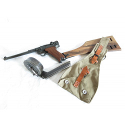 Porte chargeur escargot en toile P08 Luger Artillerie 