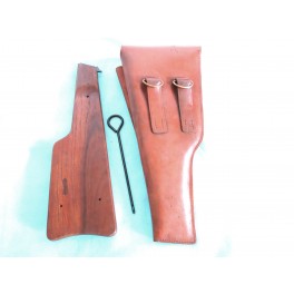 Etui cuir avec crosse bois GP35