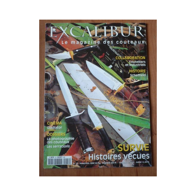 Livre Excalibur numero 18 le magazine des couteaux 