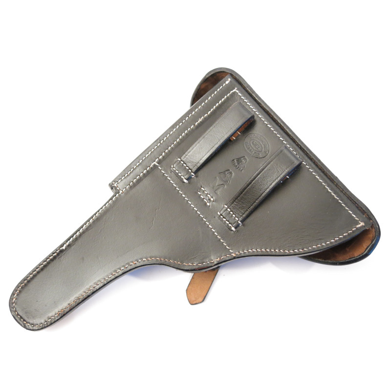 Etui cuir P08 Marine brun