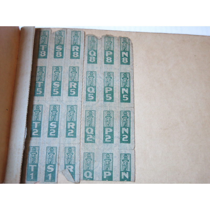 Carnet original War ration book two US 39/45  numero 368767 
