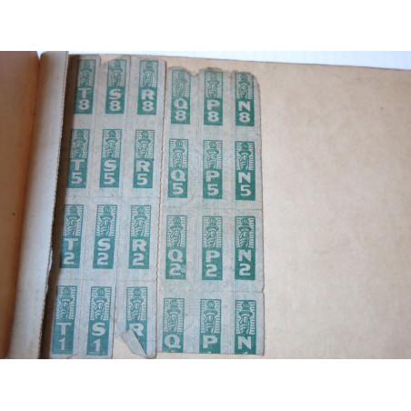 Carnet War ration book two US 39/45  numero 368767 ref Bo doc