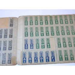 Carnet War ration book...