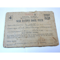 Carnet War ration book four...