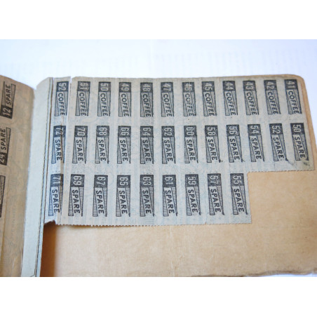 Carnet War ration book four  US 39/45  numero 944914 ref  bo doc 